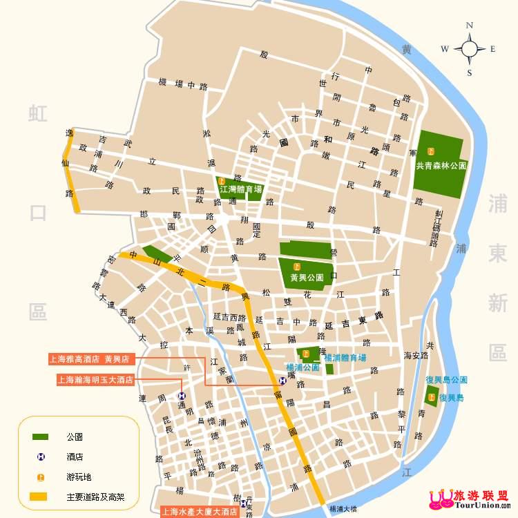 杨浦交通图